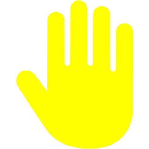 Yellow hand cursor icon - Free yellow cursor icons