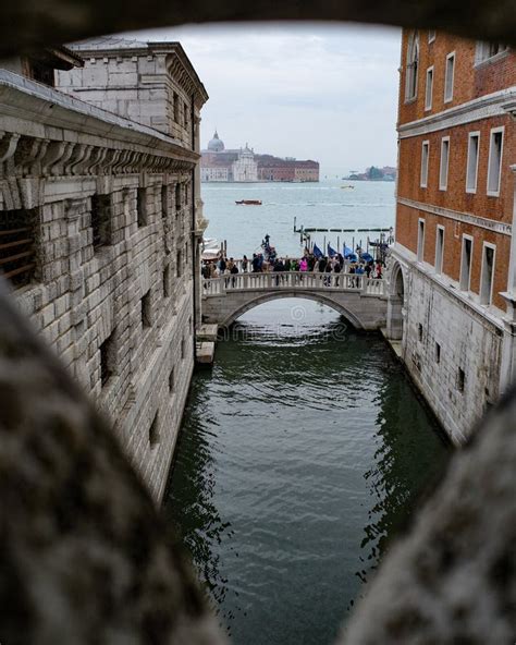 Venice, Italy - 15 Nov, 2022: the Bridge of Sighs from Inside the Doges ...