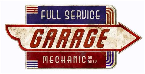 Vintage Mechanic On Duty Sign for Retro Garage