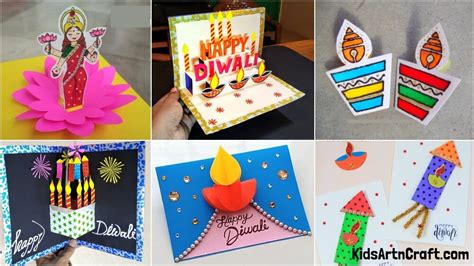 Diwali Greeting Card Ideas – Easy DIYs - Kids Art & Craft