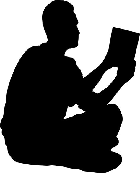 Book Silhouette Reading - book png download - 518*640 - Free ...