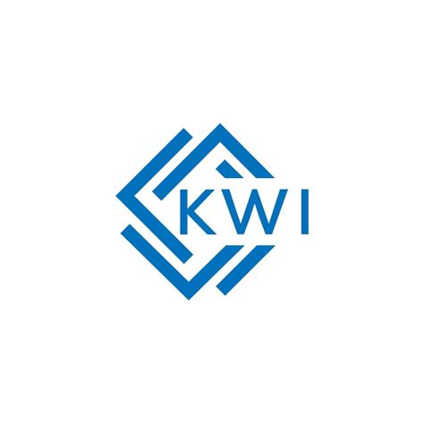 KWI letter logo design on white background. KWI creative circle letter ...