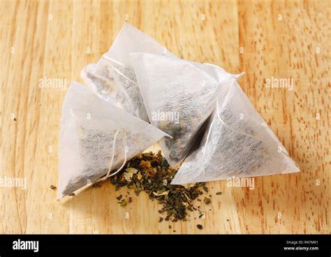 pyramid tea bags Stock Photo - Alamy