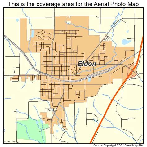 Aerial Photography Map of Eldon, MO Missouri