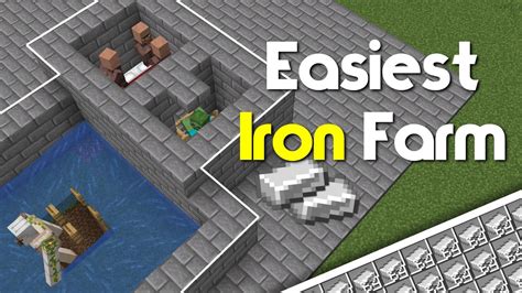 Minecraft Easy Iron Farm - Simple Iron Golem Farm | Tutorial 1.20 - YouTube