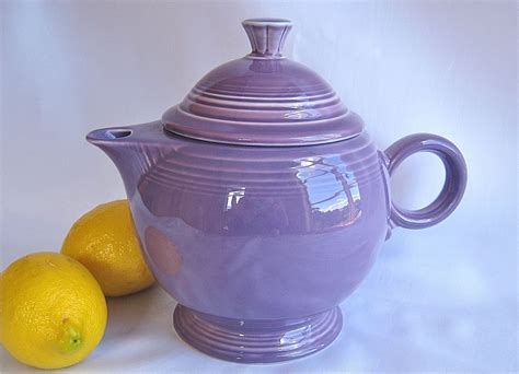 fiestaware teapots vintage | Vintage Fiesta Teapot Lilac- Retired Color ...