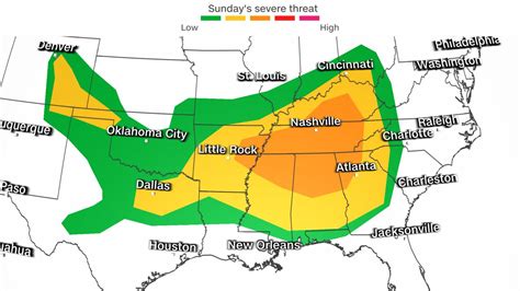 Severe storms threaten several states across the country, prompting ...