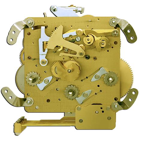 Hermle Westminster key wound mantel clock movement, with bushings. Also ...