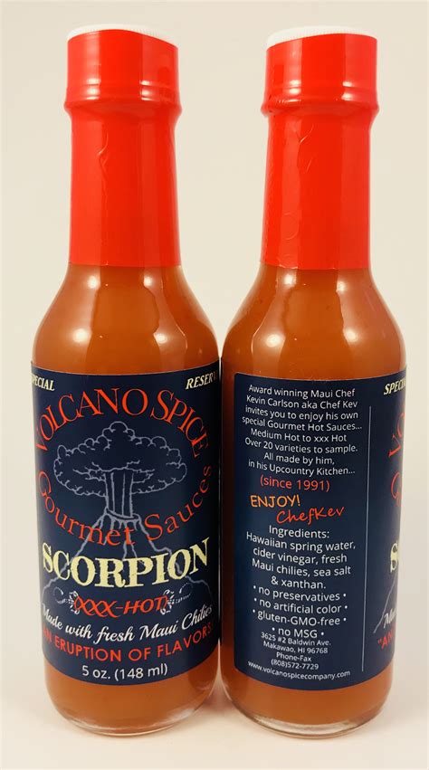 “SCORPION” CHILI PEPPER SAUCE | Volcano Spice Company