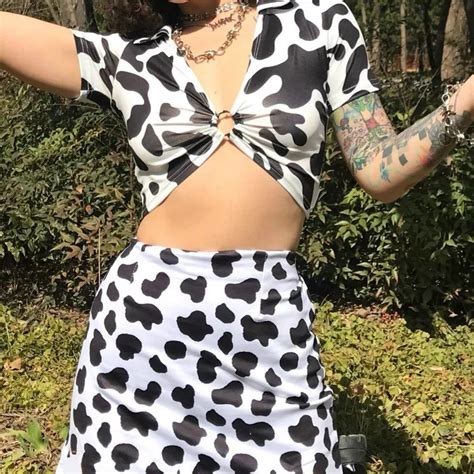 Cow Print 2 Piece in 2020 | Cow outfits, Fashion inspo outfits, Cow print