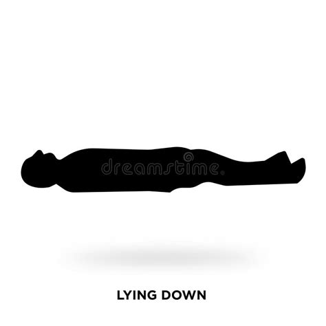 Lying down silhouette stock illustration. Illustration of shape - 110787618