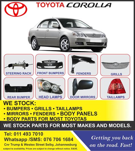 Toyota Spare Parts Johannesburg South Africa | Reviewmotors.co