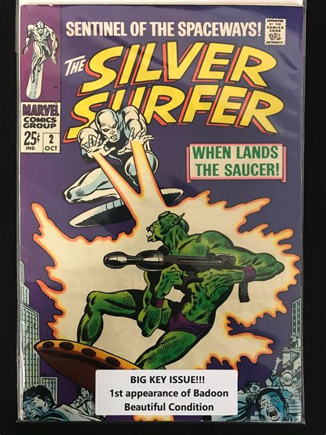 THE SILVER SURFER #2 MARVEL COMICS KEY ISSUE 1ST APPEARANCE OF BADOON