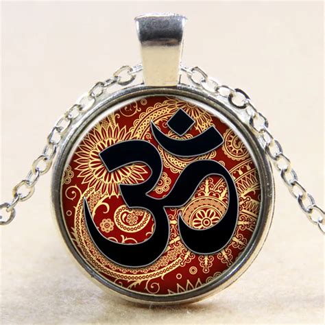 2018 New Necklace Namaste Pendant Yoga Jewelry Hinduism Symbol Pendant ...