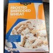 Clover Valley Cereal, Frosted Shredded Wheat: Calories, Nutrition ...