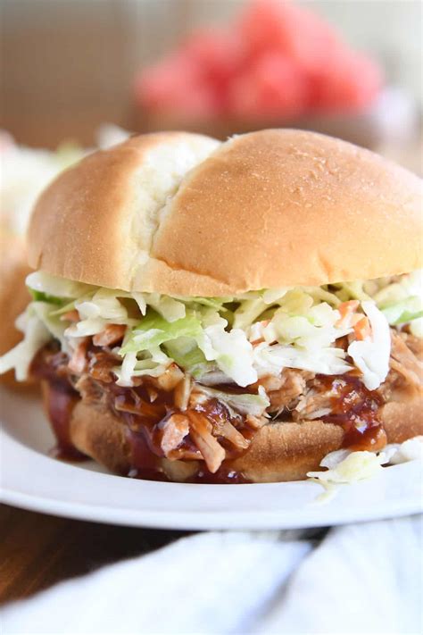 BBQ Pulled Pork Sandwiches {Slow Cooker} | Mel's Kitchen Cafe