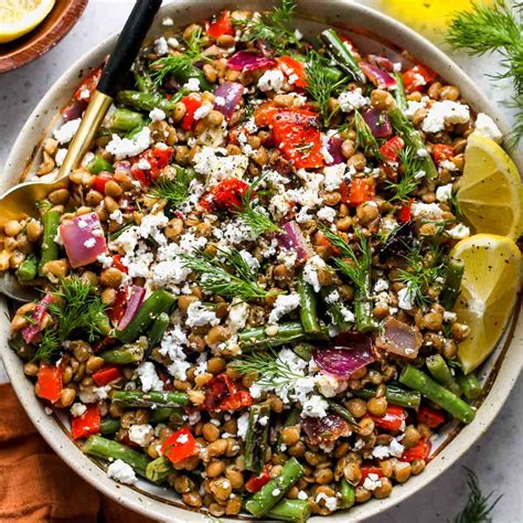 Mediterranean Lentil Salad - Dishing Out Health