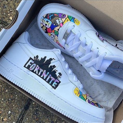 Fortnite Inspired Nike Air Force 1 Custom : FortniteBattleRoyale