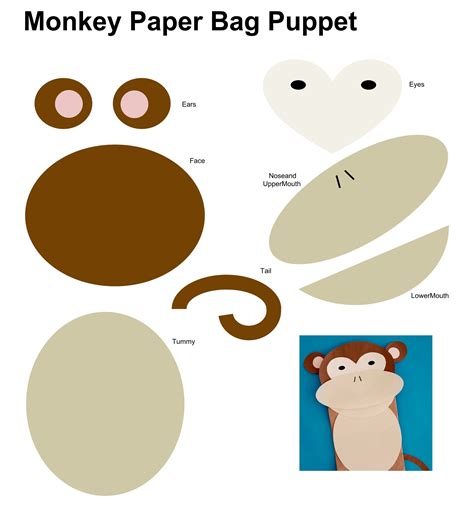 Printable Paper Bag Puppets