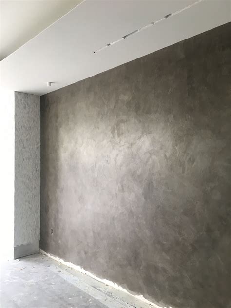 Grey Venetian Plaster with metallic top coat - craftIdea.org | Faux ...