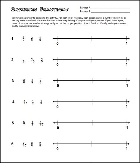 Fractions With Number Lines