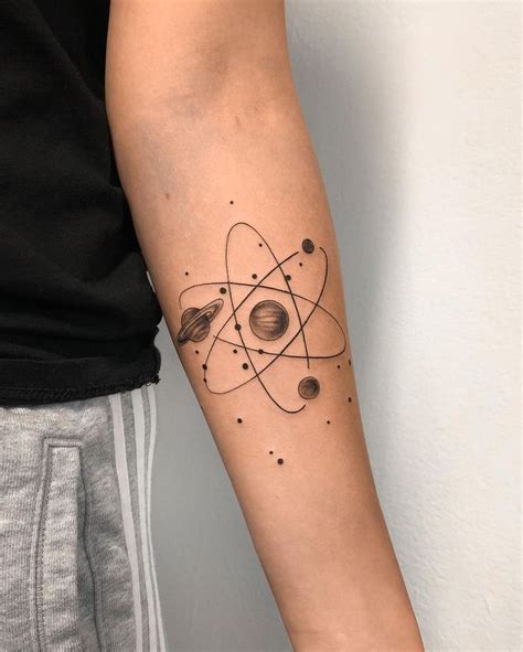 26 Atomic Tattoos for Science Lovers in 2021 - Small Tattoos & Ideas ...