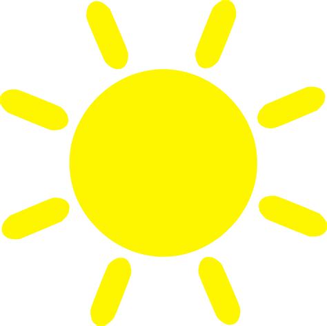 Yellow Sun icon - Openclipart