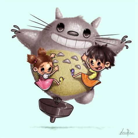 Totoro fan art by me : r/totoro