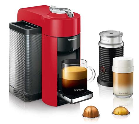 Nespresso Vertuo Red Espresso Machine With Aeroccino - ENV135RAE in ...