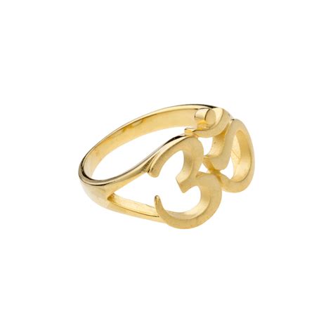 OM Symbol Ring, Gold – Premium Yoga Shop