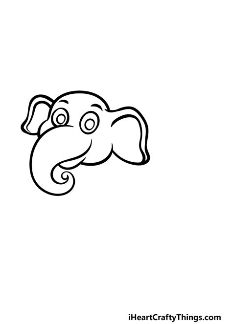 Cartoon Elephant Drawing - How To Draw A Cartoon Elephant Step By Step