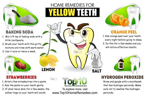 Home Remedies for Yellow Teeth | Top 10 Home Remedies