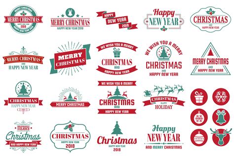 Christmas logo Vector for banner 264218 Vector Art at Vecteezy