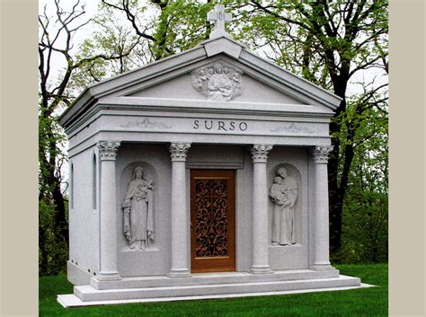 Walk-In 8-Crypt Mausoleum Corinthian Columns | Rome Monument