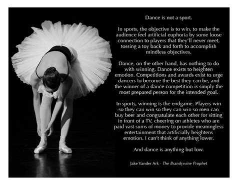 dance quotes | Jake Vander Ark