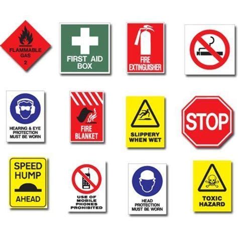 2D Board Rectangular Industrial Safety Signage, Rs 300 /unit | ID ...