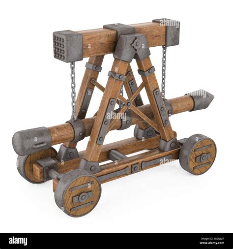 Medieval Battering Ram Isolated Stock Photo - Alamy