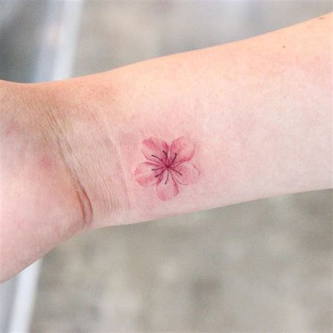 Cherry Blossom Tattoo: 70 Designs and Meanings | Minimal tattoo ...