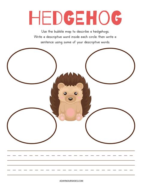 8 Free Hedgehog Worksheets | Printable