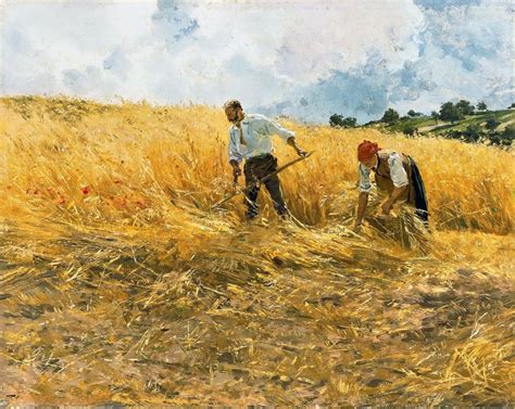 Friedrich Kallmorgen - The Harvest | Landscape paintings, Fine art ...