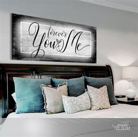 Couples Wall Art: Forever You and Me (Wood Frame Ready To Hang) - Sense ...