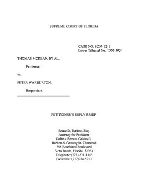 SUPREME COURT of FLORIDA CASE NO Florida Supreme Court ...