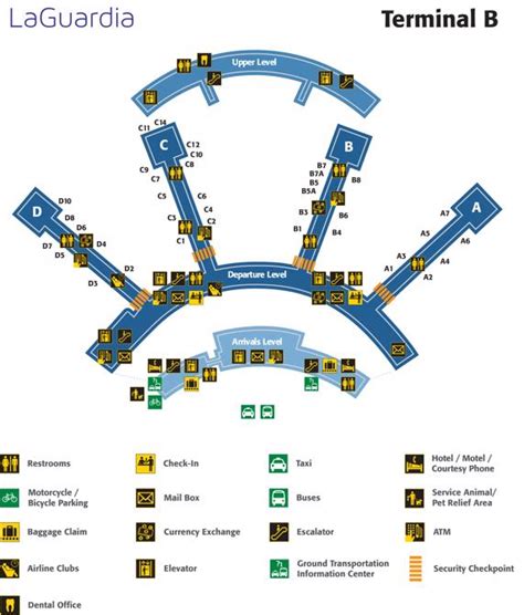 La Guardia Airport(LGA) Terminal Maps, Shops, Restaurants, Food Court 2024