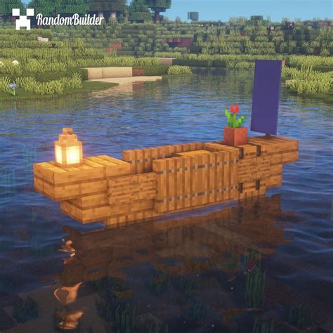 Random | Minecraft Builder on Instagram: “Small Boat!⛵️ Rate it out of ...