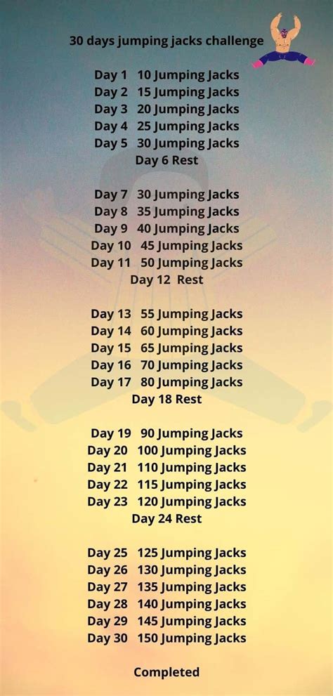 30 Days Jumping Jacks Challenge for Weight Loss