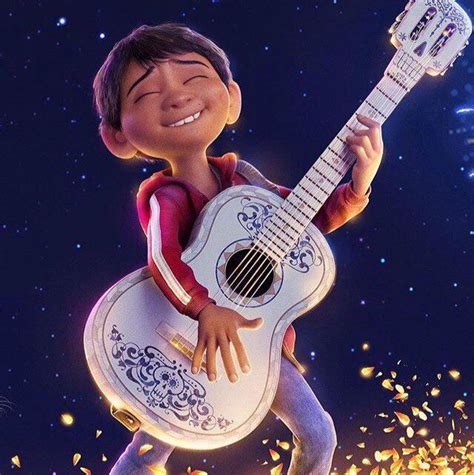 Miguel Rivera playing Hector's guitar from Coco Disney Magic, Disney ...