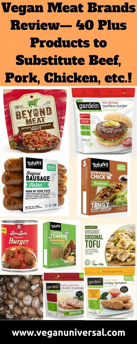 Vegan Meat Brands Review—40 Plus Substitutes for Beef, Pork, Chicken ...