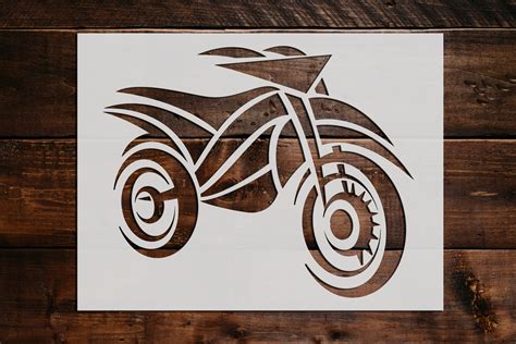 Motorcycle Dirt Bike Stencil - Art and Wall Stencil - Stencil Giant