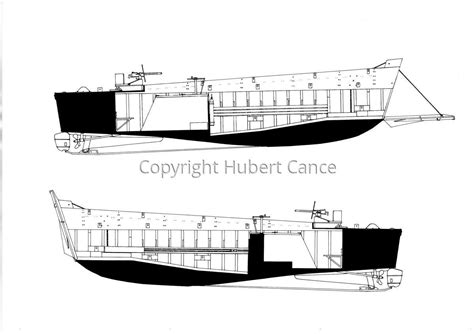 Drawing : "LCVP Landing Craft" (Original art by Hubert Cance) | Landing ...