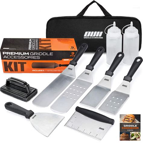 OUII Flat Top Griddle Accessories Set for Blackstone and Camp Chef - 9 ...